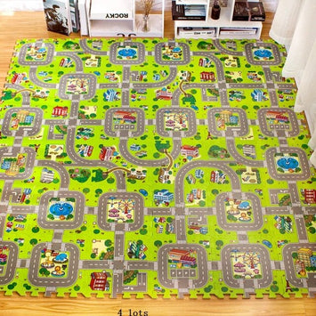 9-Piece Foam Mats (City Map)