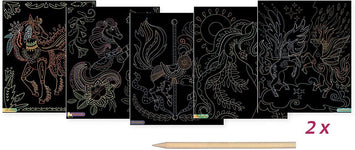 Artissimo - Large Scratch art - Horses & Unicorns 10 pieces