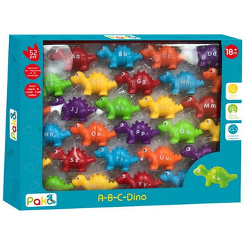 Pakö - A-B-C- Dino 52 pieces - Colors Sorting Game for kids
