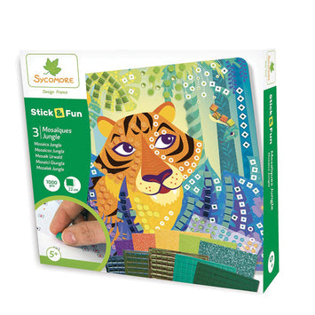 Stick'N Fun - Small 3 Mosaics - Jungle - Art Project For Kids