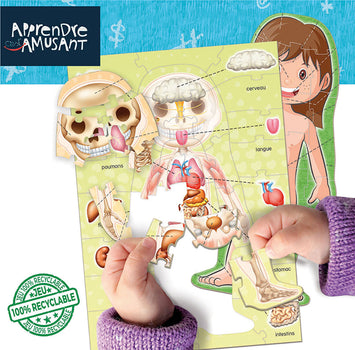 Human body parts_ Body Anatomy Play Set_French version_ Le Corps Humain_Jouet éducatif pour apprendre les parties du corps -