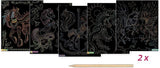 Artissimo - Large Scratch art - Horses & Unicorns 10 pieces
