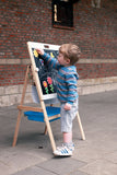 Scratch - Easel 2-sided Black and white board. Kids Magnetic erasable board