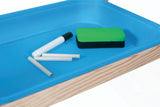 Scratch - Easel 2-sided Black and white board. Kids Magnetic erasable board