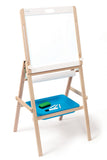Scratch - Easel 2-sided Black and white board. Kids Magnetic erasable board