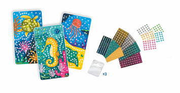 Stick'N Fun - 3 Mini Mosaics - Ocean - Art Projet For Kids