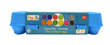 Pakö - Mix & Match Eggs Shapes for boys and girls colors and shapes Learning. Montessori educational puzzle eggs