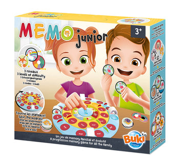 Buki - Memo Junior - Progressive Memory Game for all the family- 3 Levels of difficulty